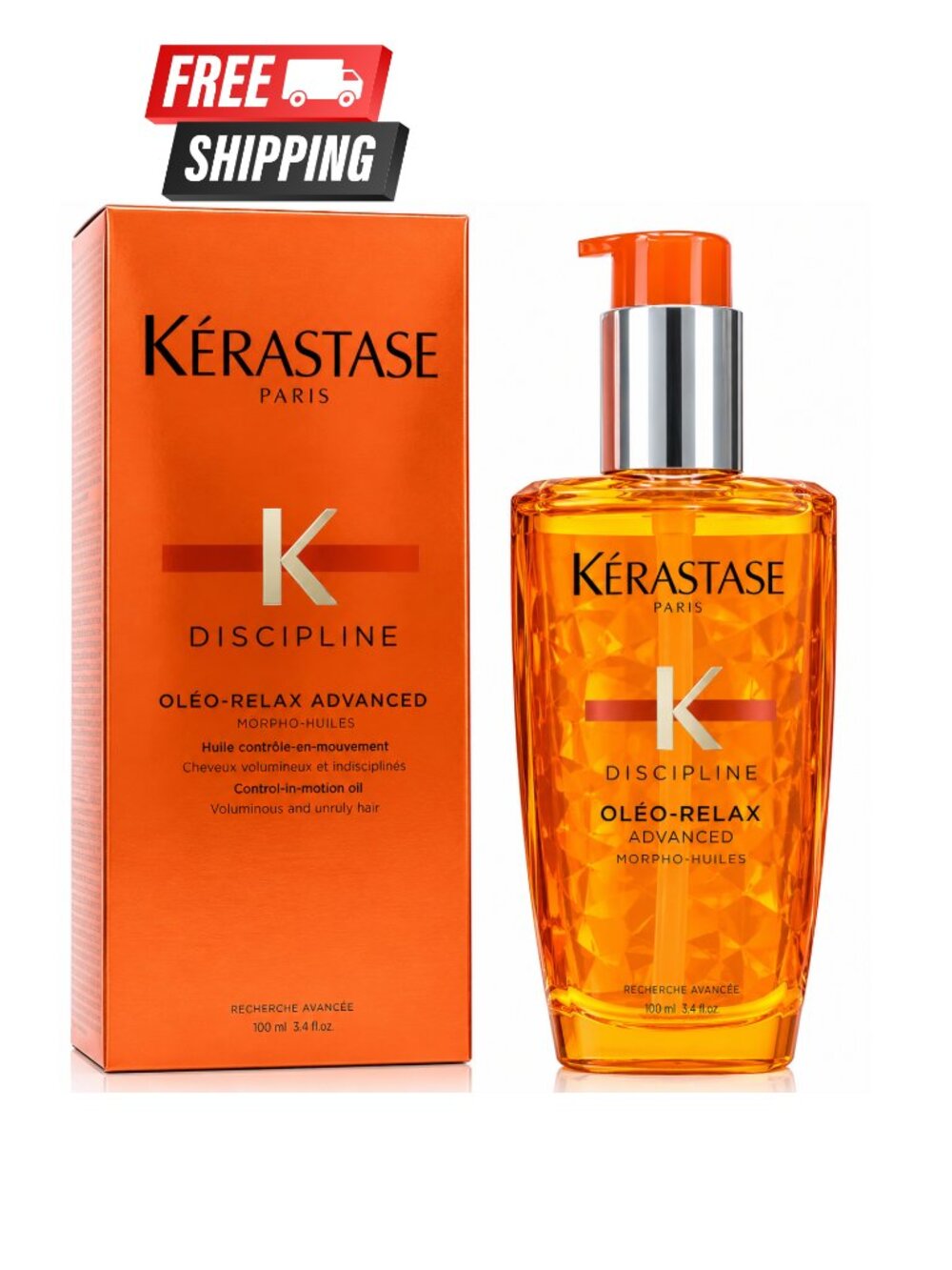 Kerastase Discipline Oleo Relax Advanced Hair Smoothing Oil 3.4oz /100ml